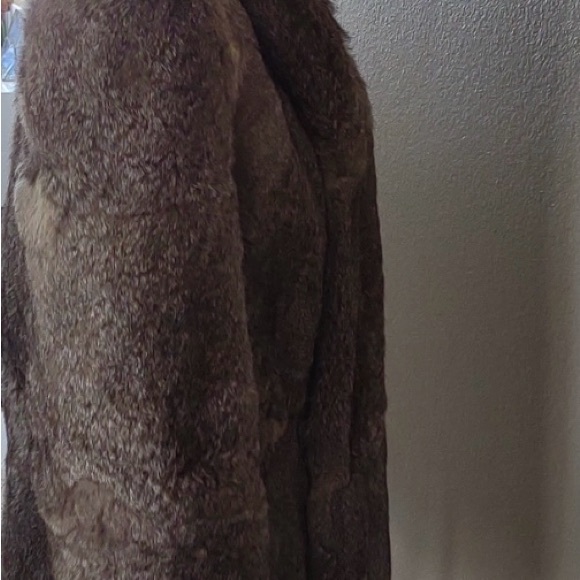 Vintage grey and white Rabbit Fur Jacket - Picture 5 of 12